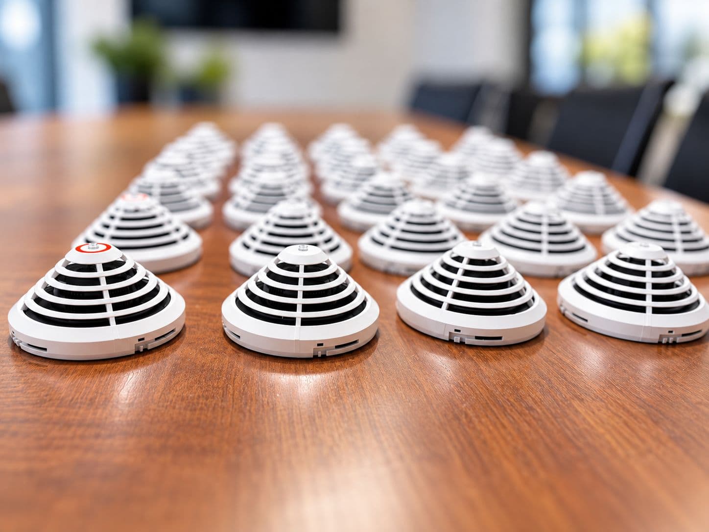 Detectores de fumaça Bosch prontos para teste